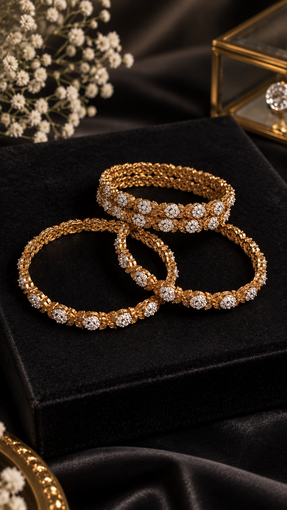 Aurora Duo Kundan Bangle Set