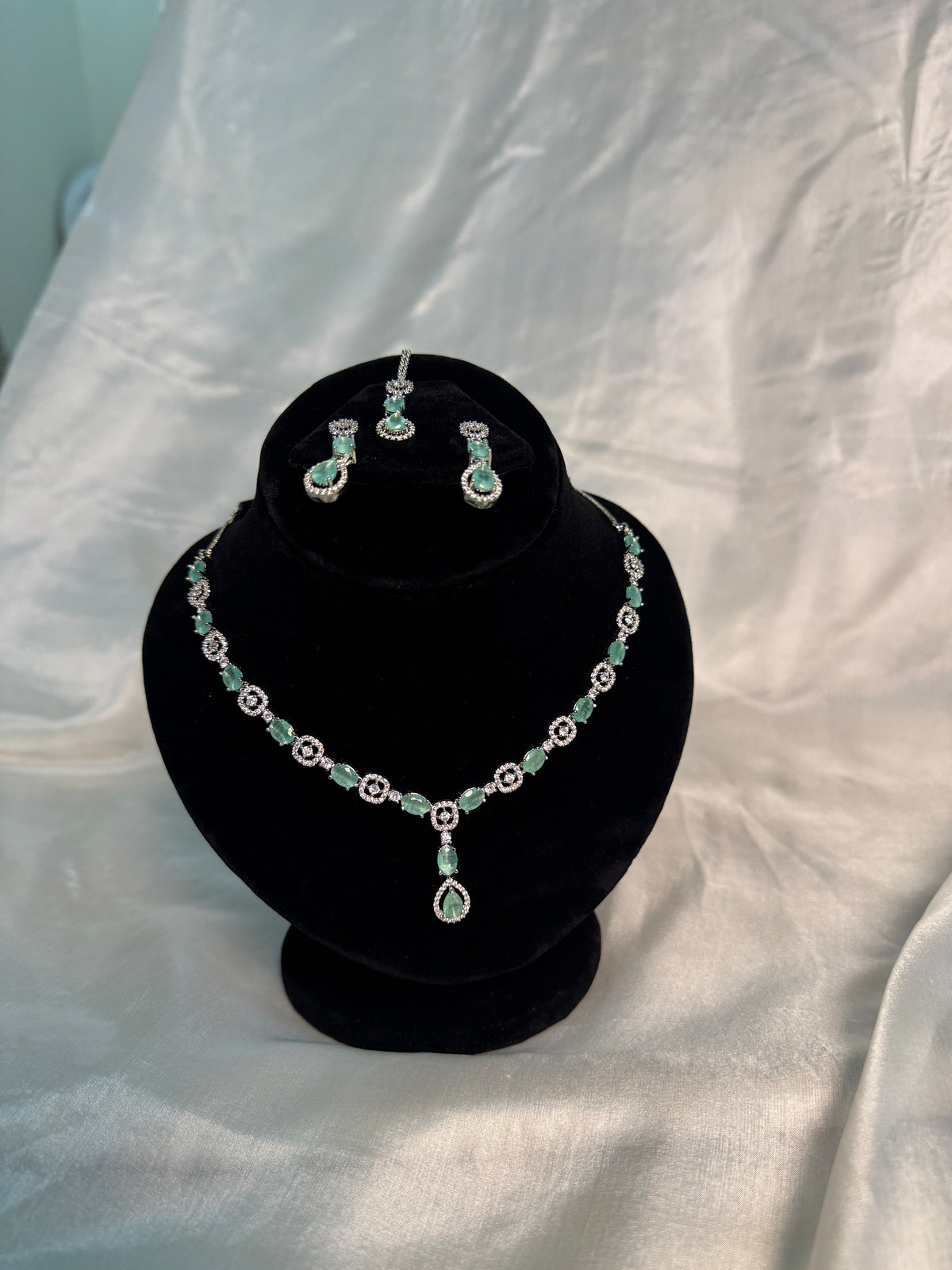 Aquamarine  Necklace Set
