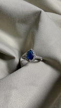 Sapphire Teardrop Ring
