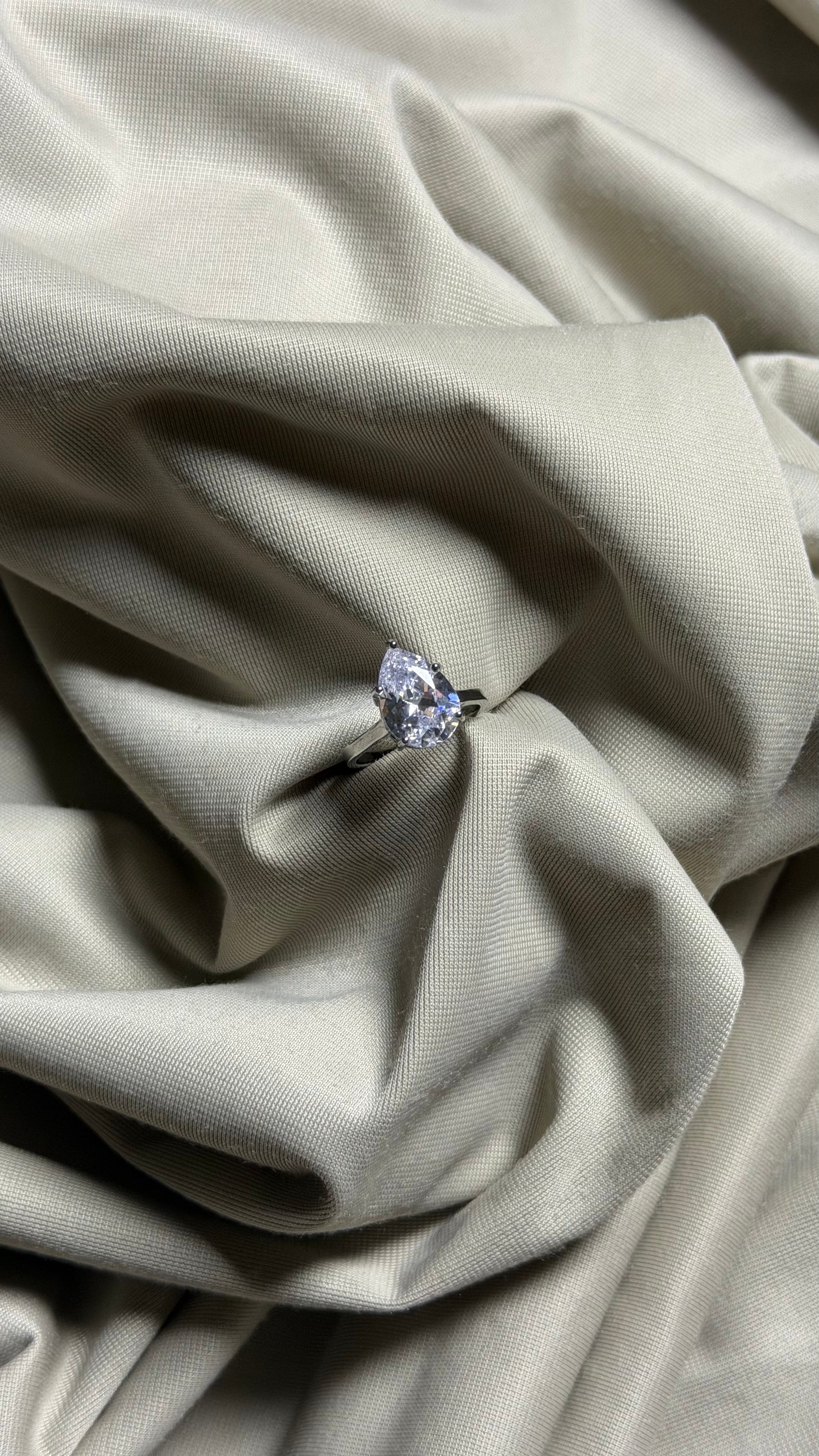 Moonlit Drop Ring